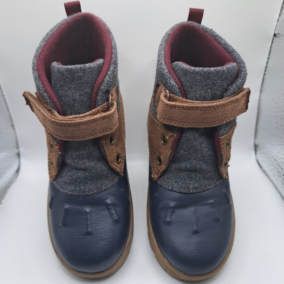 Little kids Carter's Boots navy blue & gray size 11M - Picture 11 of 12